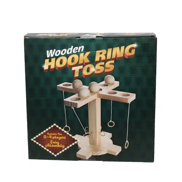 Wooden Hook Ring Toss