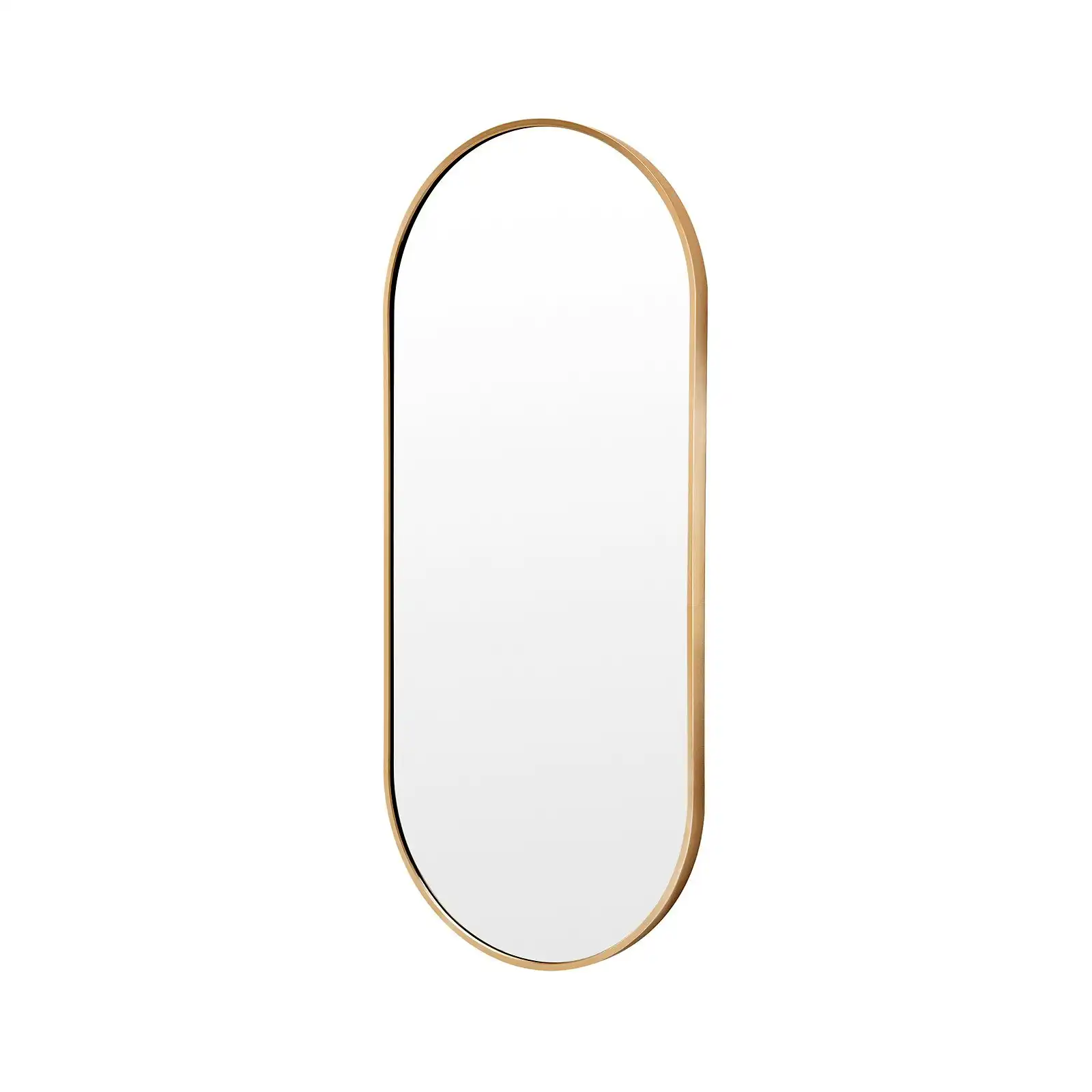 45 x 100cm Wall Mirror Oval Bathroom - GOLD