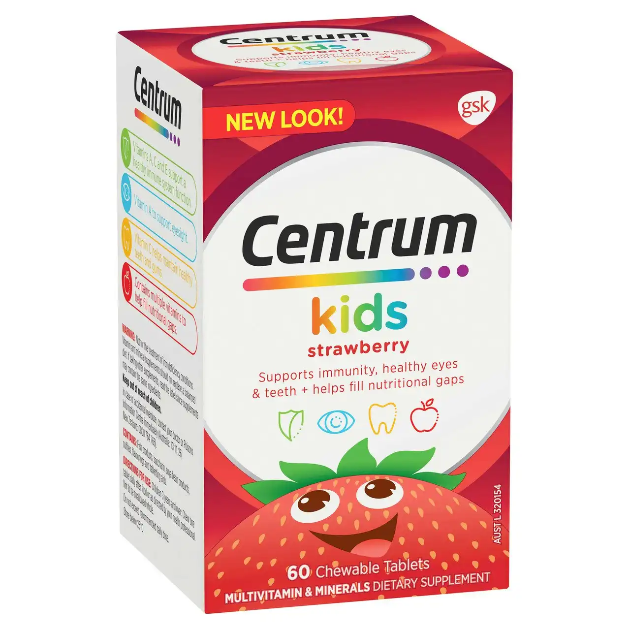 Centrum Kids Strawberry 60 Chewable Tablets