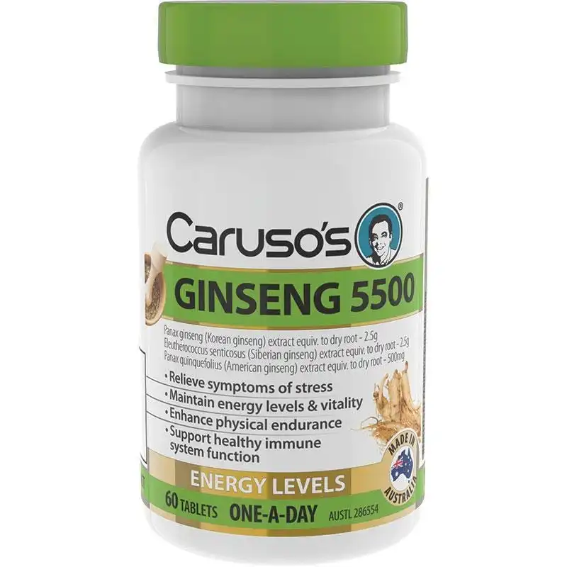 Caruso's Natural Health One a Day Ginseng 5500 60 Tablets