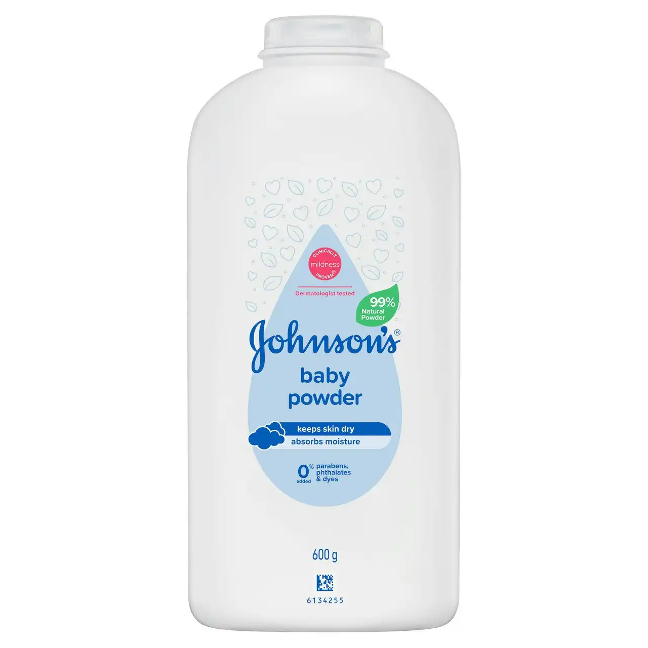 Johnson's Baby Pure Cornstarch Moisture Absorbing Baby Powder 600g