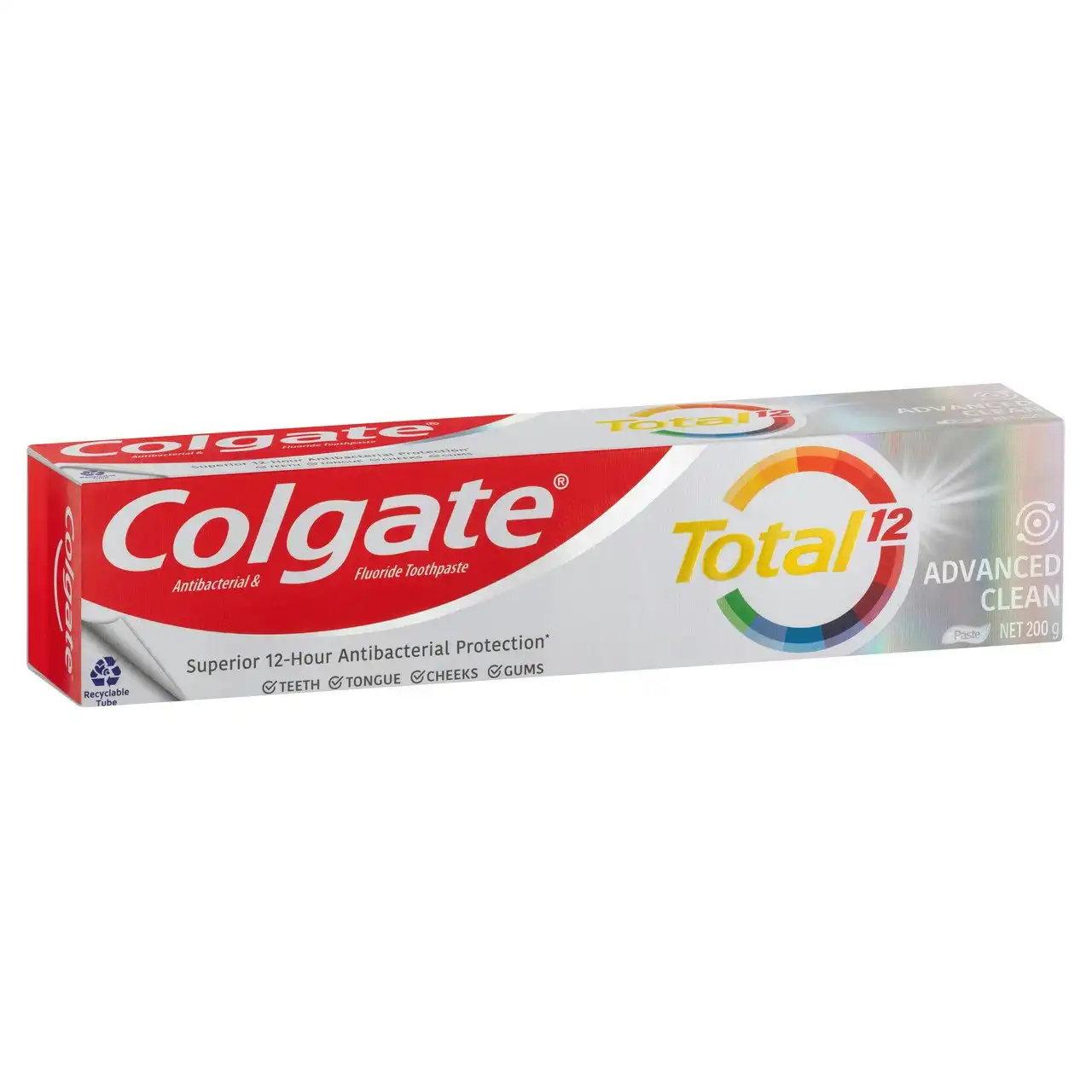 Colgate Total Advanced Clean Antibacterial Toothpaste 200g, Whole Mouth Health, Multi Benefit