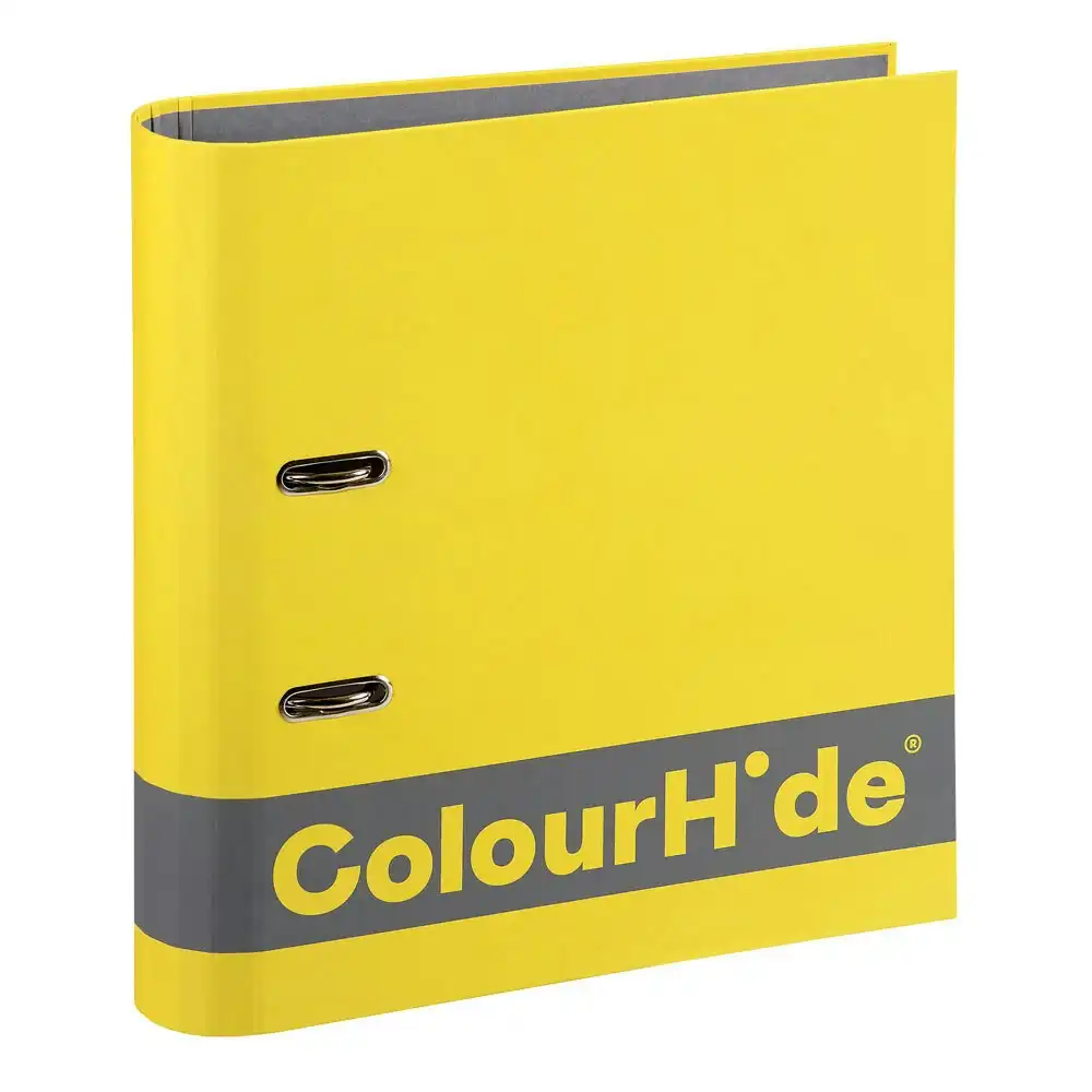 8PK Colourhide A4 70mm 375 Sheets Silky Touch Lever Arch File/Paper Organiser YL