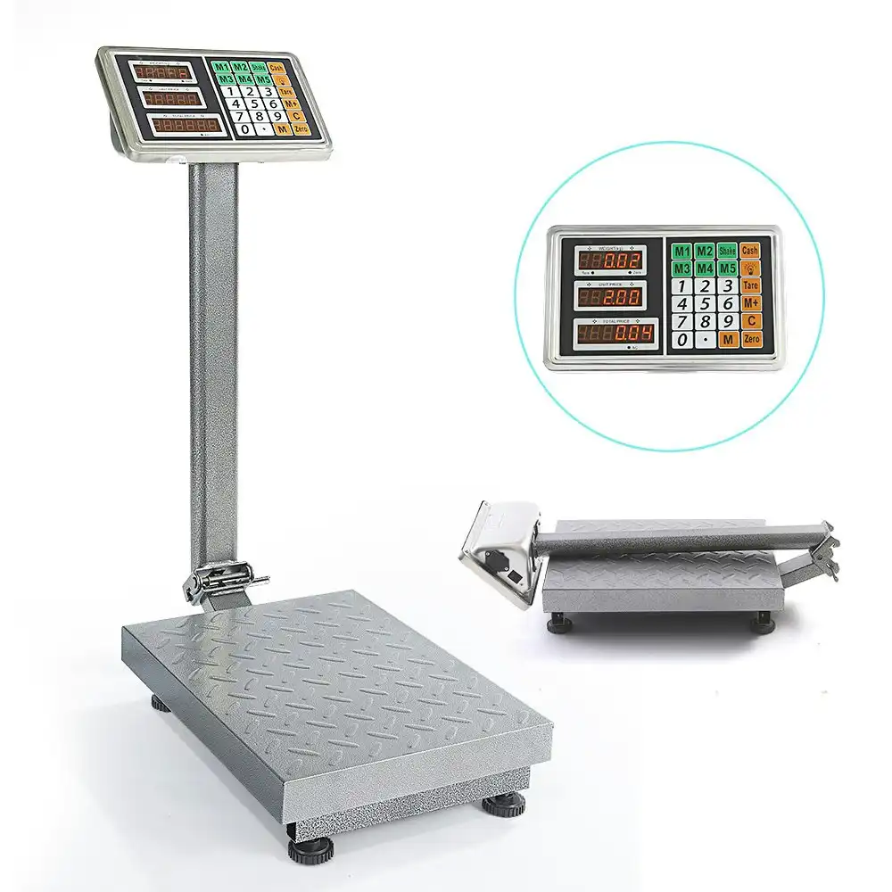 Krear 300KG Digital Platform Scale Commercial Electronic Computing Shop Postal Weight Floor Scales