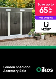 Garden Shed and Accessory Sale - Garden Sheds, Garden Benches - Livsip - Up to 65% Off 