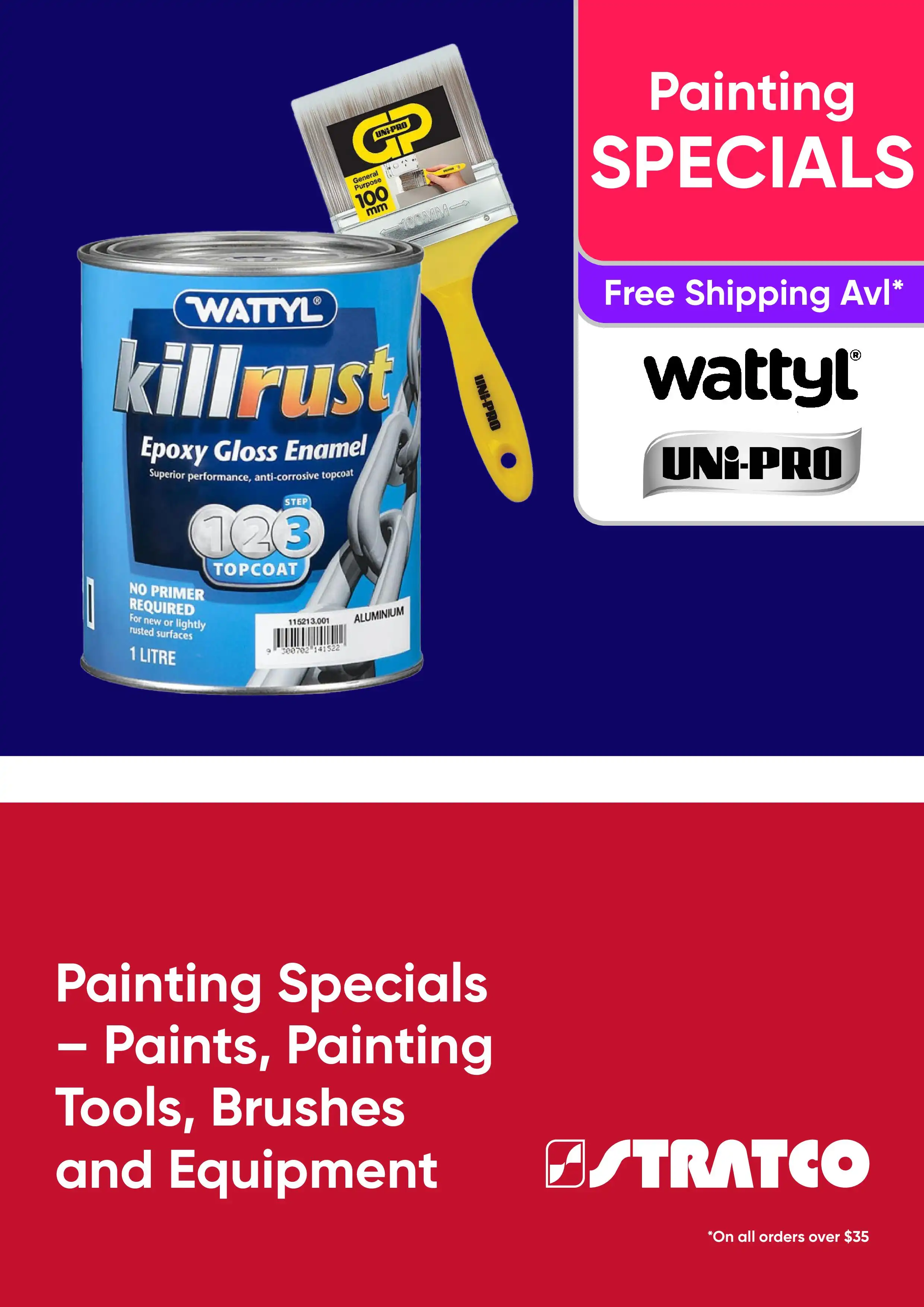 Painting Specials - Paints, Painting Tools, Brushes and Equipment - NSW