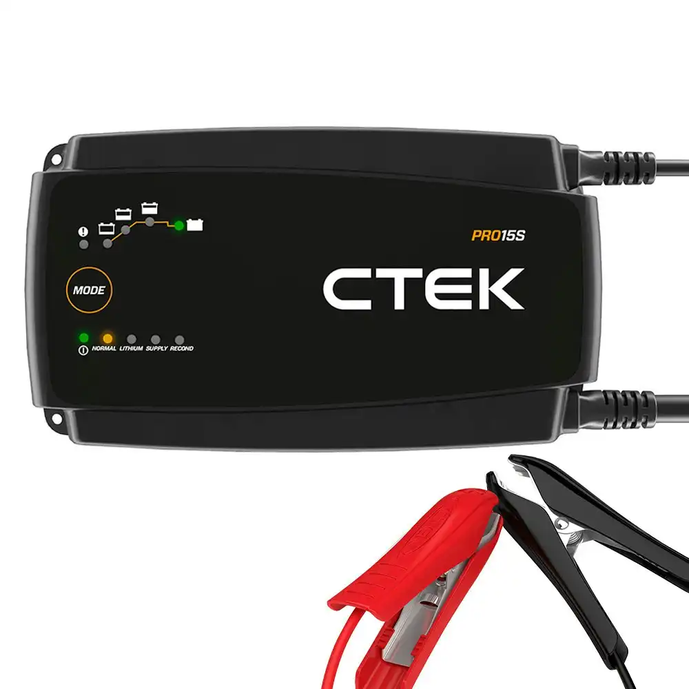 CTEK PRO15S 15A 12V Car Battery Charger Maintainer Workshop Automatic Lithium Smart