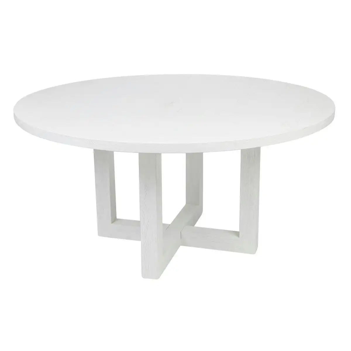 Leeton Round Dining Table - 1.5m White