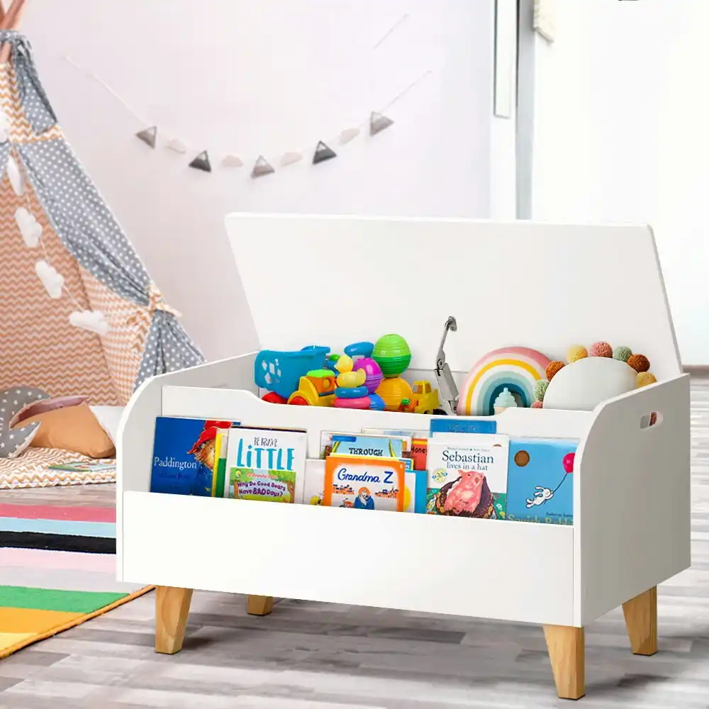 Keezi Kids Toy Box Storage Chest Children Bookshelf Organiser Display