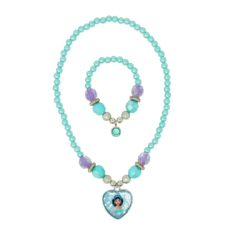Disney Jasmine Necklace & Bracelet Set