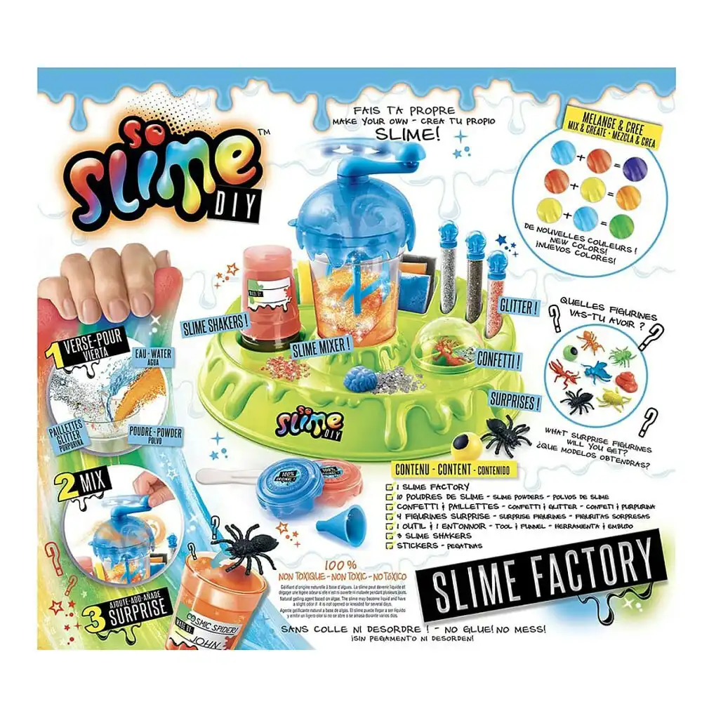 2PK So Slime DIY Craft Factory Glitter/Powder Slime Maker Toy for Kids/Child 6y+