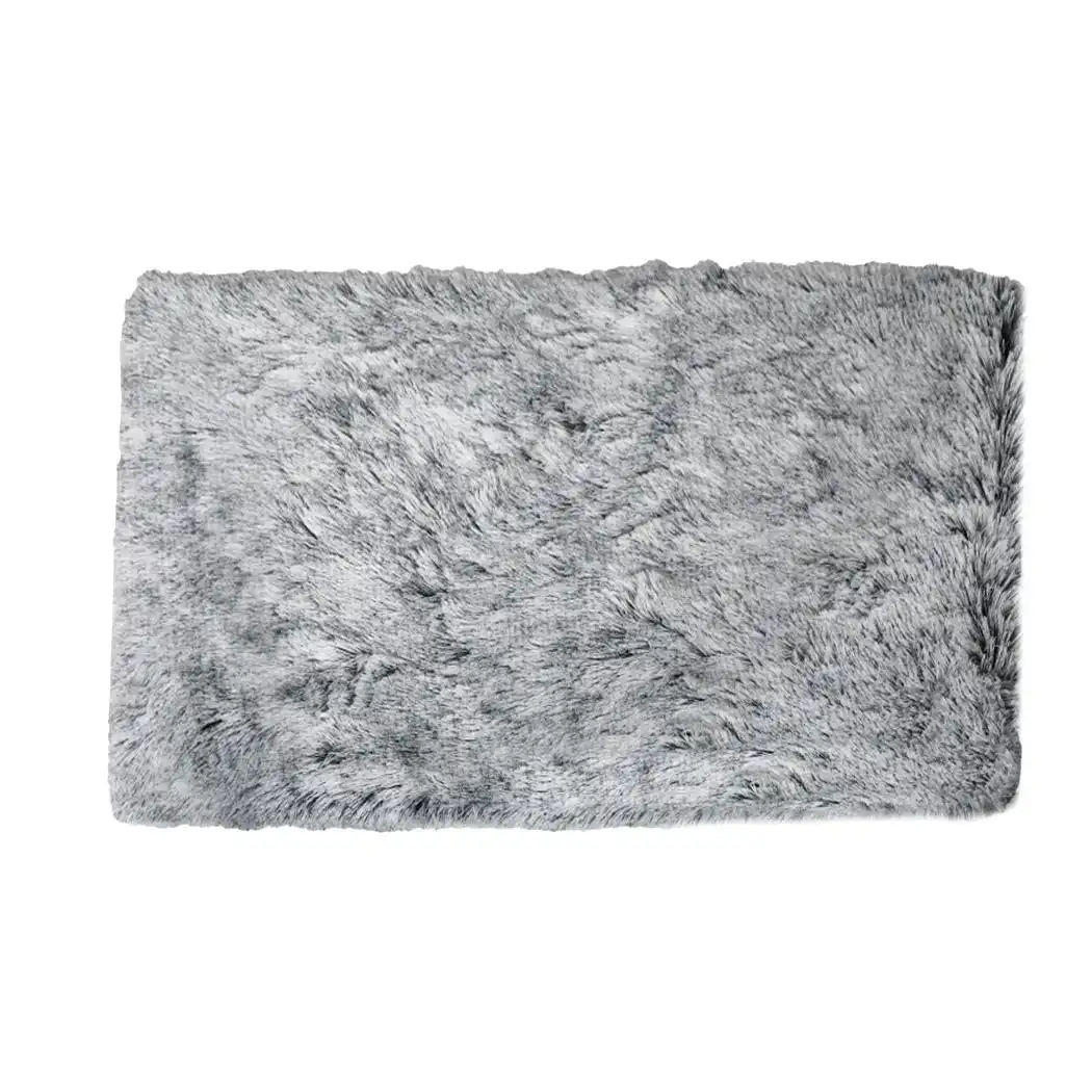 Pawz Replaceable Pet Bed Cover Plush Warm Soft Washable Charcoal L
