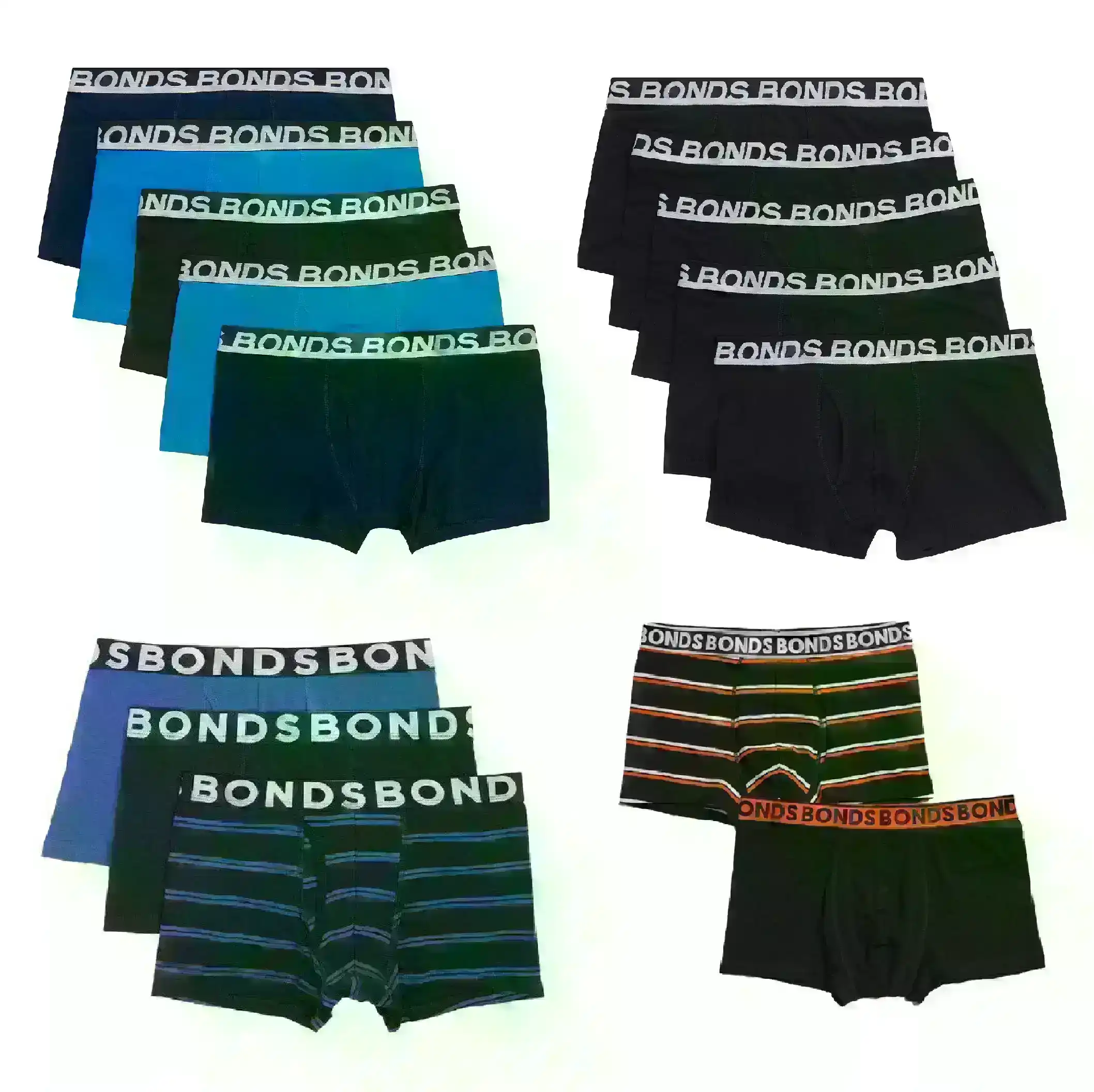20 X Mens Bonds Everyday Trunks Briefs Boxer Assorted Underwear