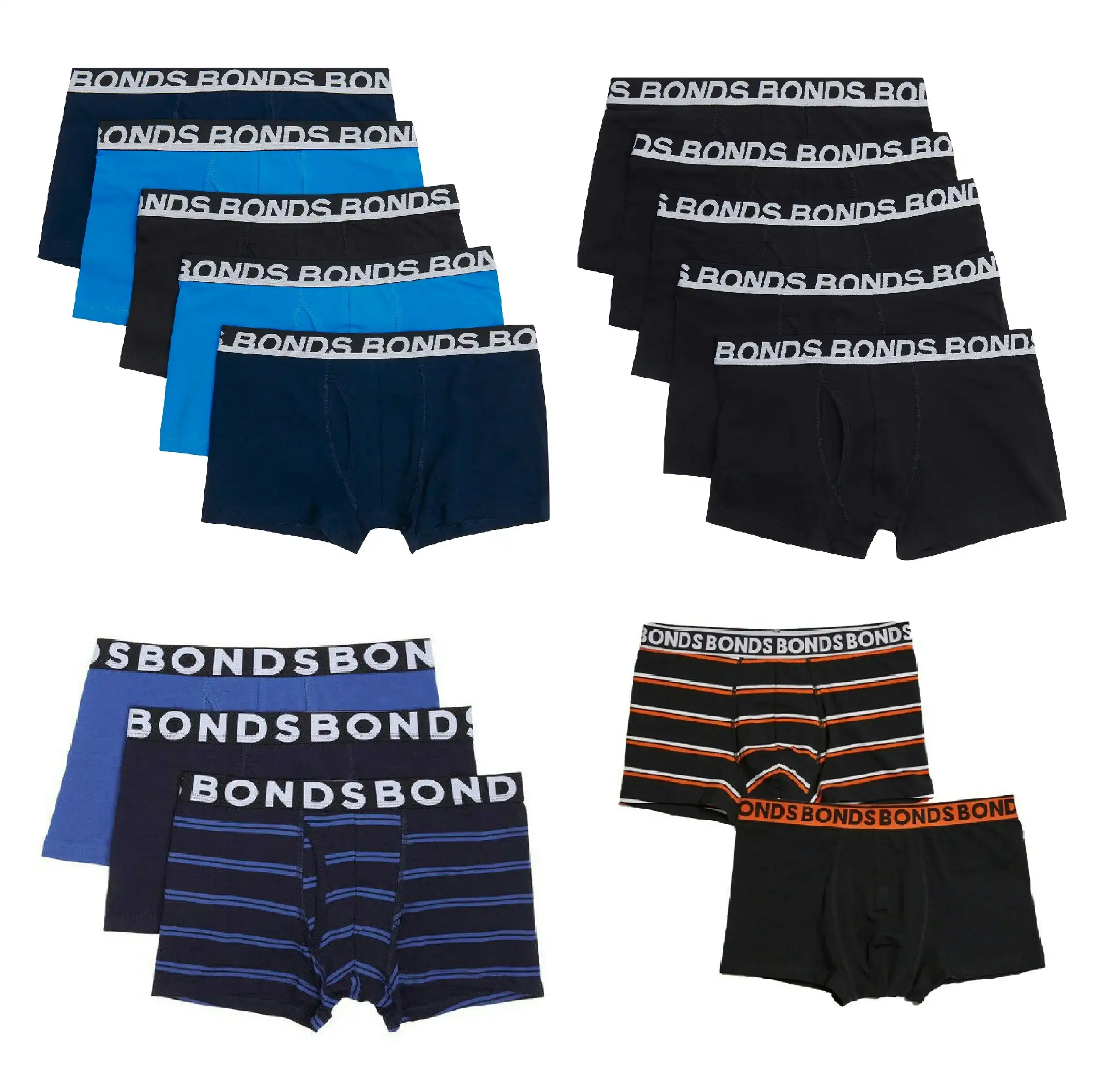 20 X Mens Bonds Everyday Trunks Briefs Boxer Assorted Underwear