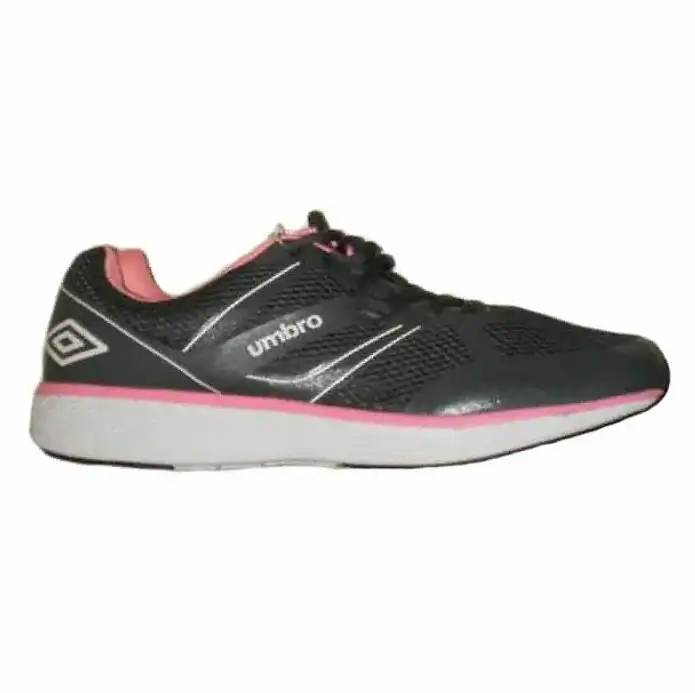 Umbro Enim Womens Runners Trainers Shoes Dark Grey / Coral