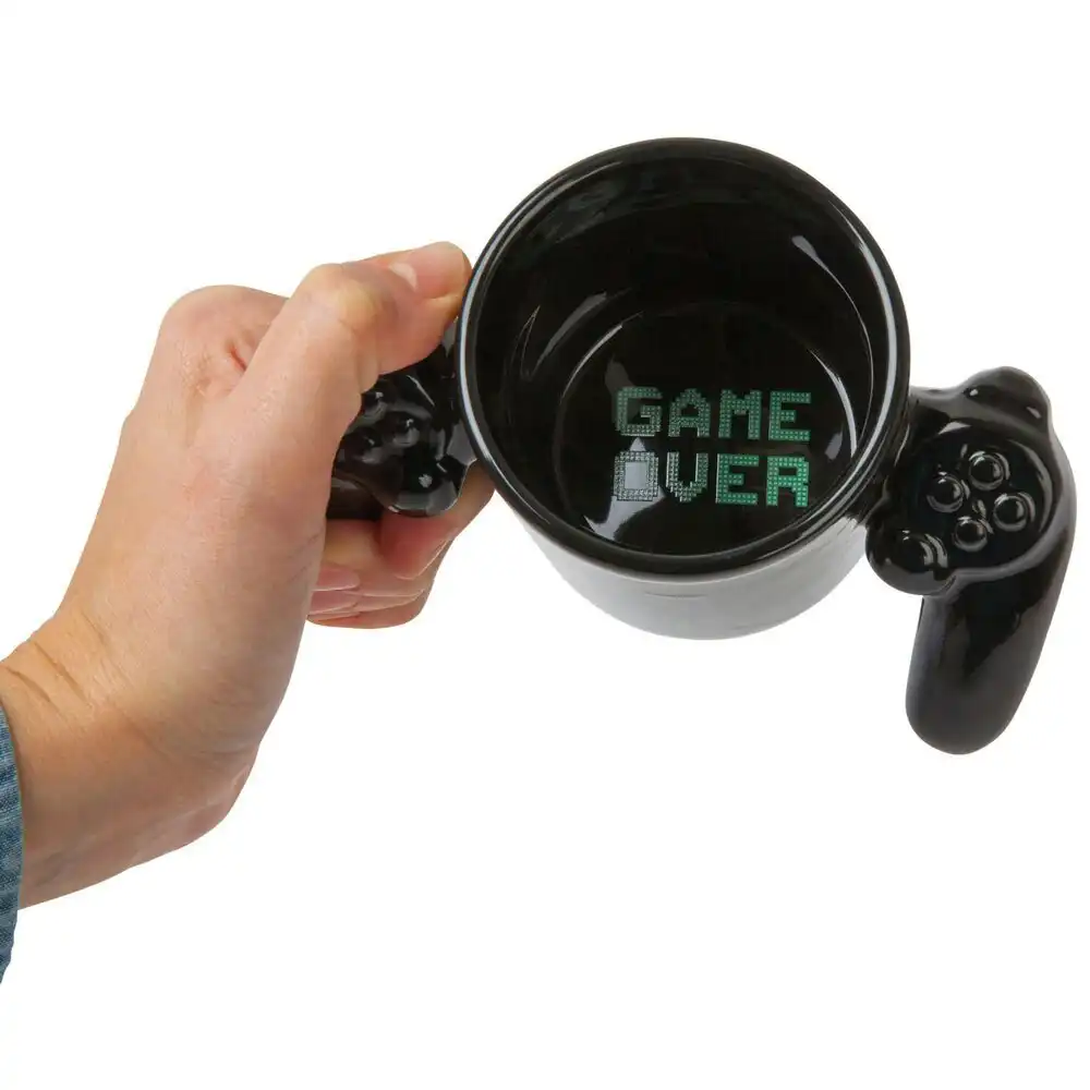 Bigmouth Game Over Controller Drinkware Tea/Coffee Ceramic Mug Hot Drink Cup BLK