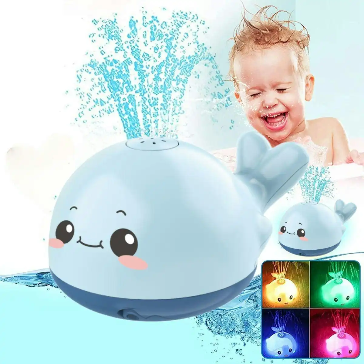 Kidst Baby Bath Toy Whale Bath Toy Automatic Spray Water Toy Kids Bathtub Toys
