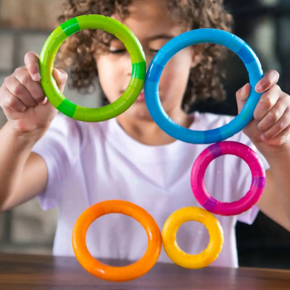 Fat Brain Toys Tinker Rings Stacking Learning/Educational Toy 2y+ Kids/Children