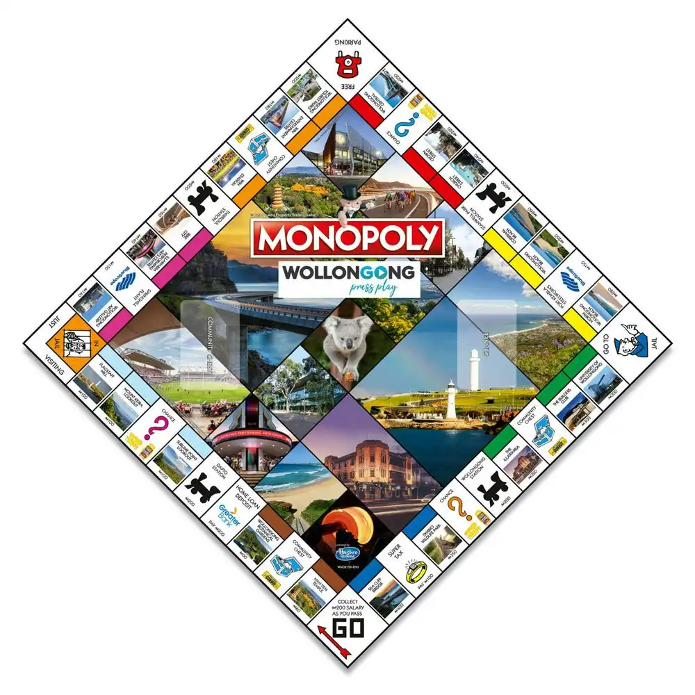 Monopoly Coastal City of Wollongong Edition Family/Friends Board Game Kids 8y+