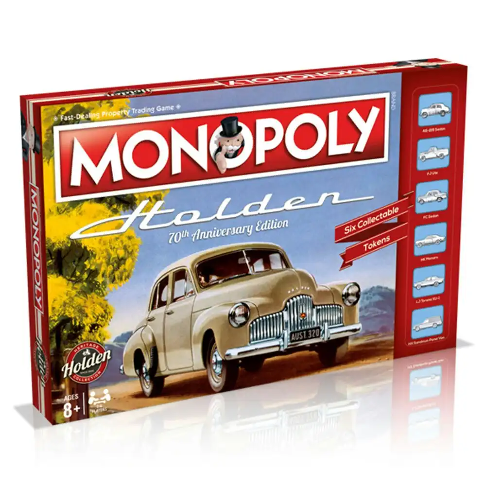 Monopoly Holden 70th Board Game 8y+ Family/Kids/Adult Play Cards/Money/Toy 8y+