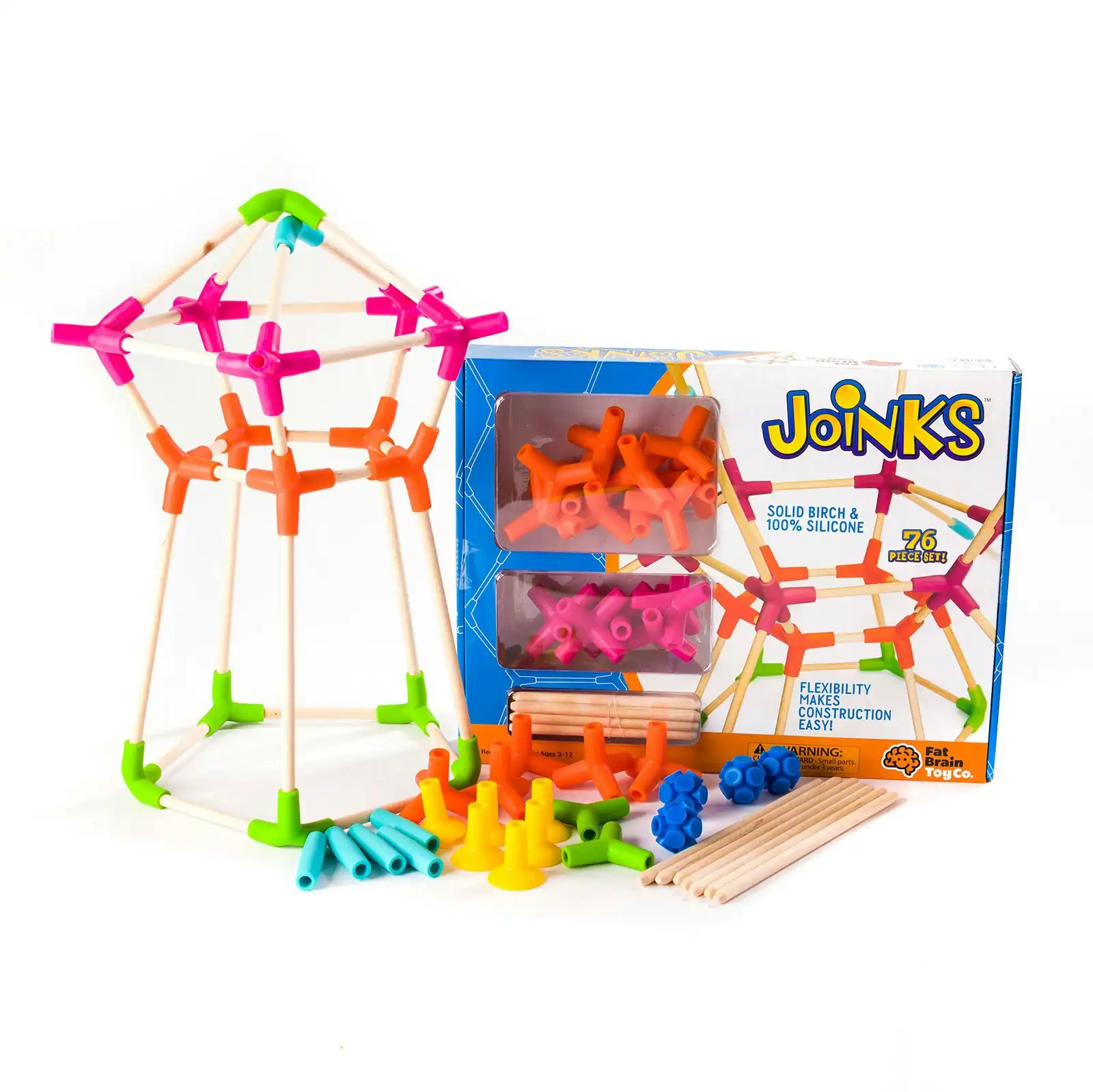 Fat Brain Toy Co Joinks for 3-12y+ Kids/Children/Toddlers 3D Shapes Building Toy
