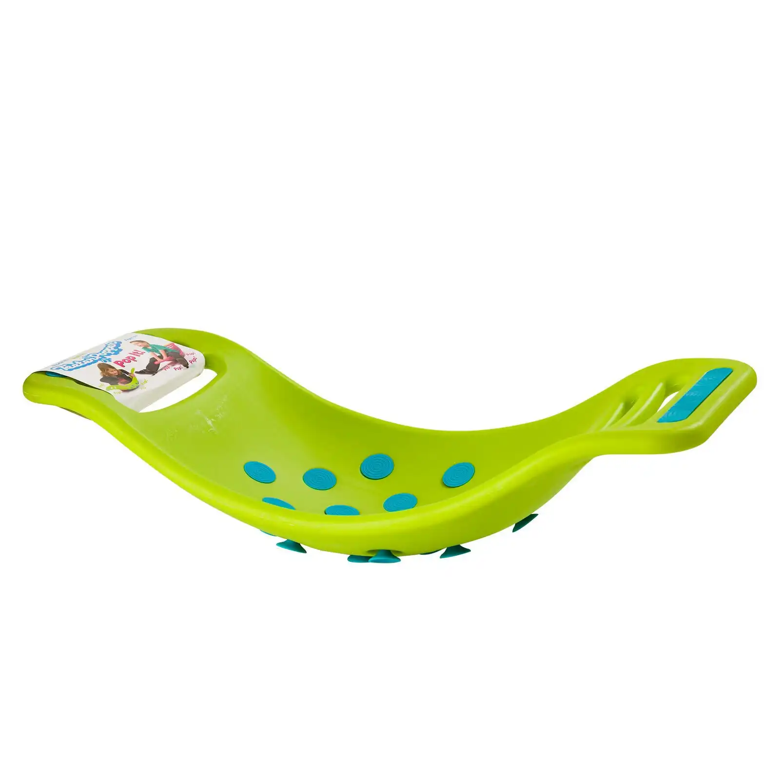Fat Brain Toy Co. 71cm Teeter Popper Kids Balance Toy/Rocking Seat 3y+ Green