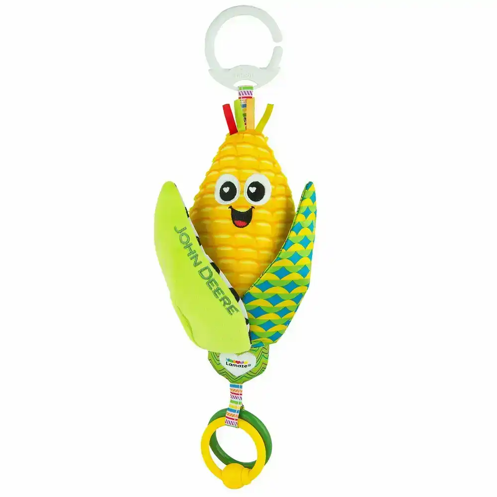 Lamaze Corn E Cobb Clip & Go 37cm Plush Crinkle/Ribbon Interactive Toy Baby 0m+