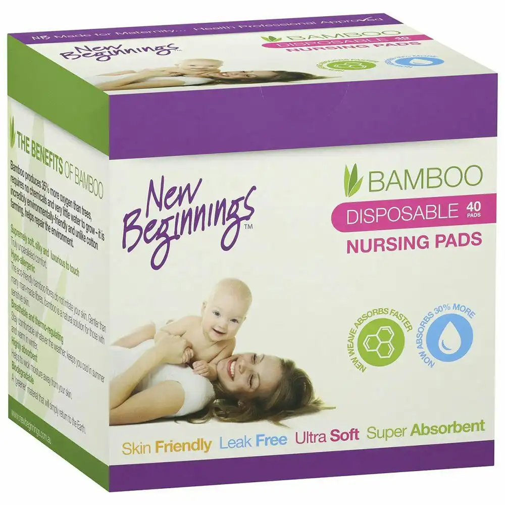 160pc New Beginnings Ultra-Soft/Leak-Proof Disposable Nursing Pads f/ Mothers