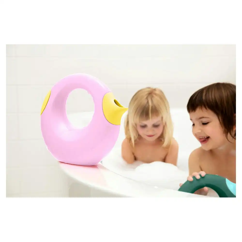 Quut Cana 19cm Small Water Can Bath Play Toys for Kids Sweet Pink/Yellow Stone