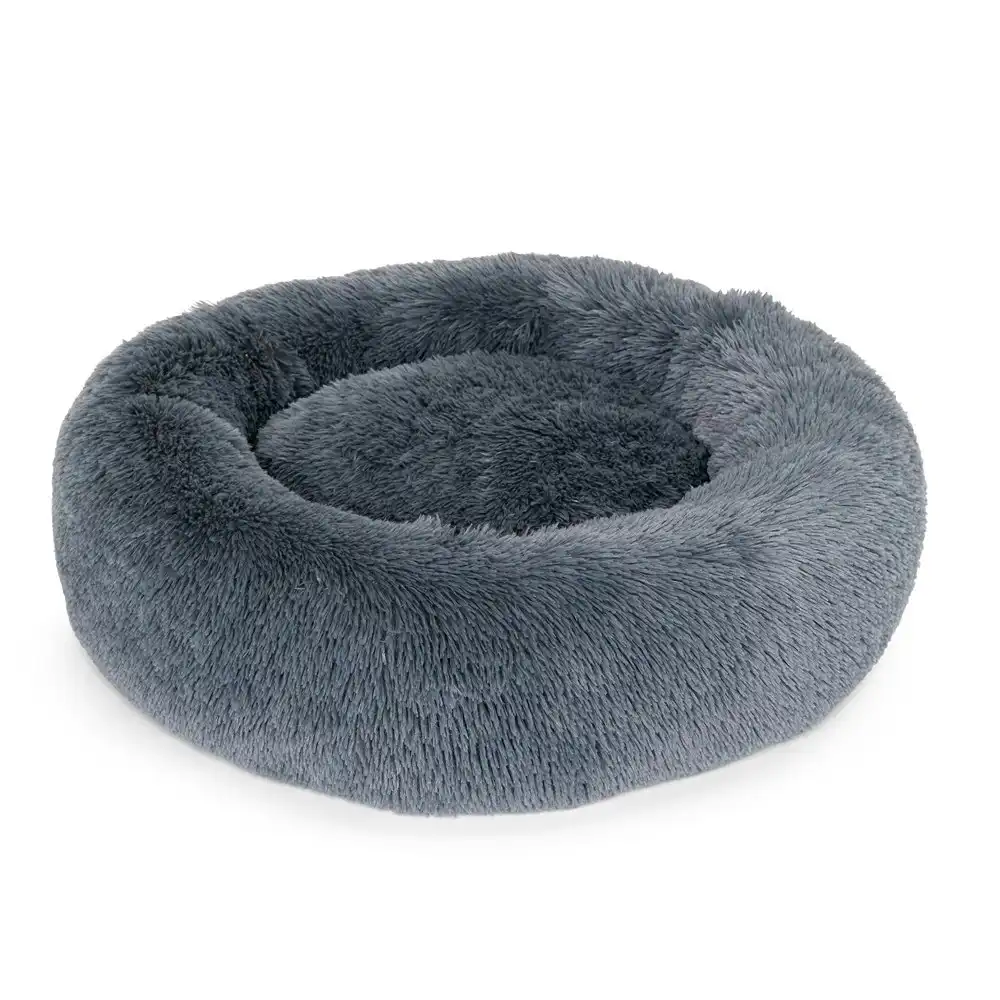 Superior Pet Goods 80cm Curl Up Cloud Dog Bed/Sleep Cushion Large Tranquil Grey