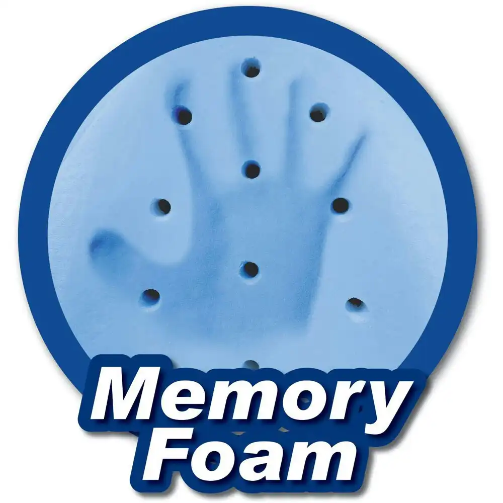 Vistara 25.5cm Miracle Memory Foam Knee/Hip Pillow w/Cover Posture/Comfort White