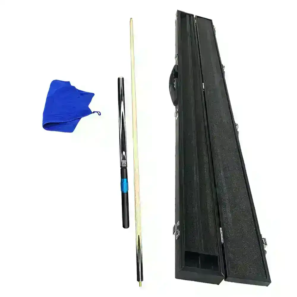 MACE 3-Piece 57 Inches Handmade Snooker Cue Kit Ash Shaft 9mm tips with Leather Case