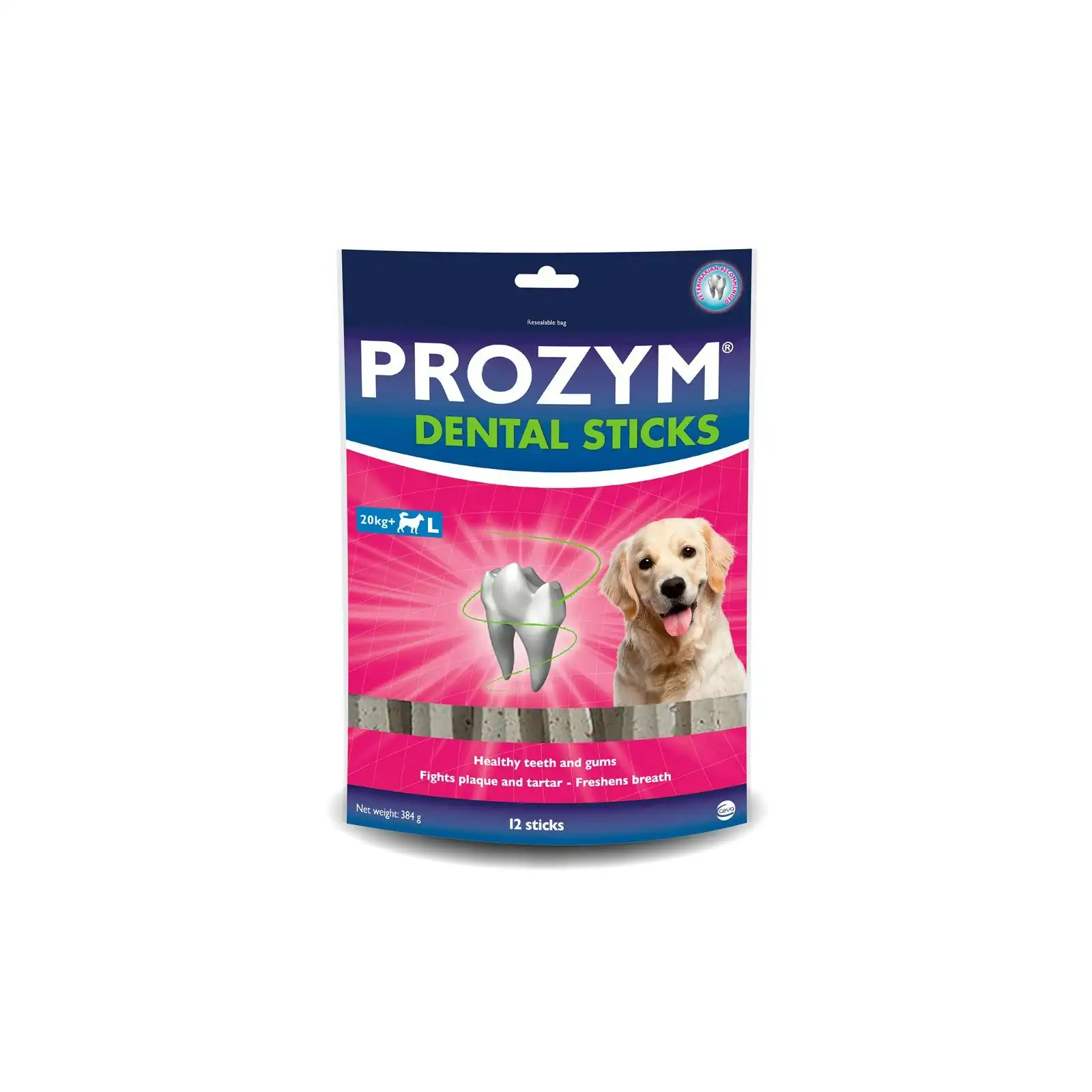 Prozym Dental Sticks Large For Dogs Over 20 Kg 12 Sticks