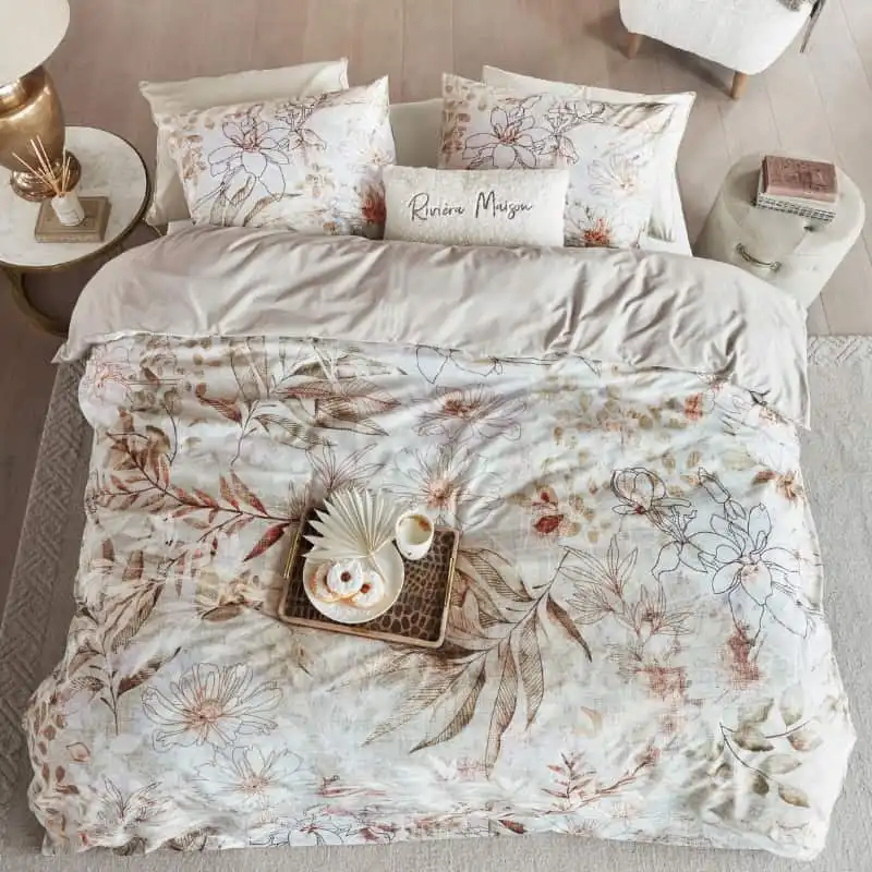 Bedding House Rivièra Maison Everlasting Cotton Natural Quilt Cover Set