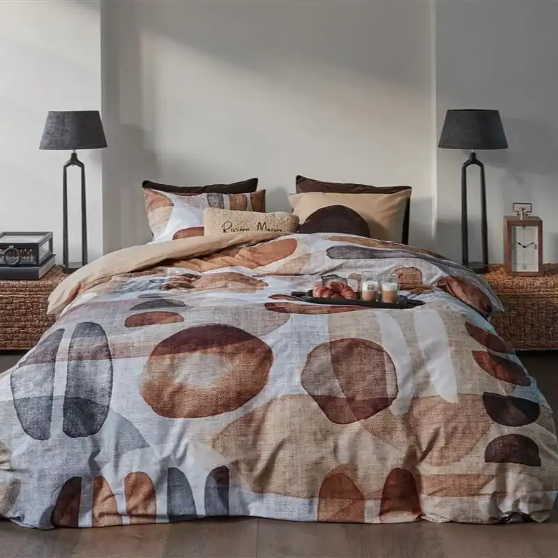 Bedding House Rivièra Maison Broc Cotton Natural Quilt Cover Set