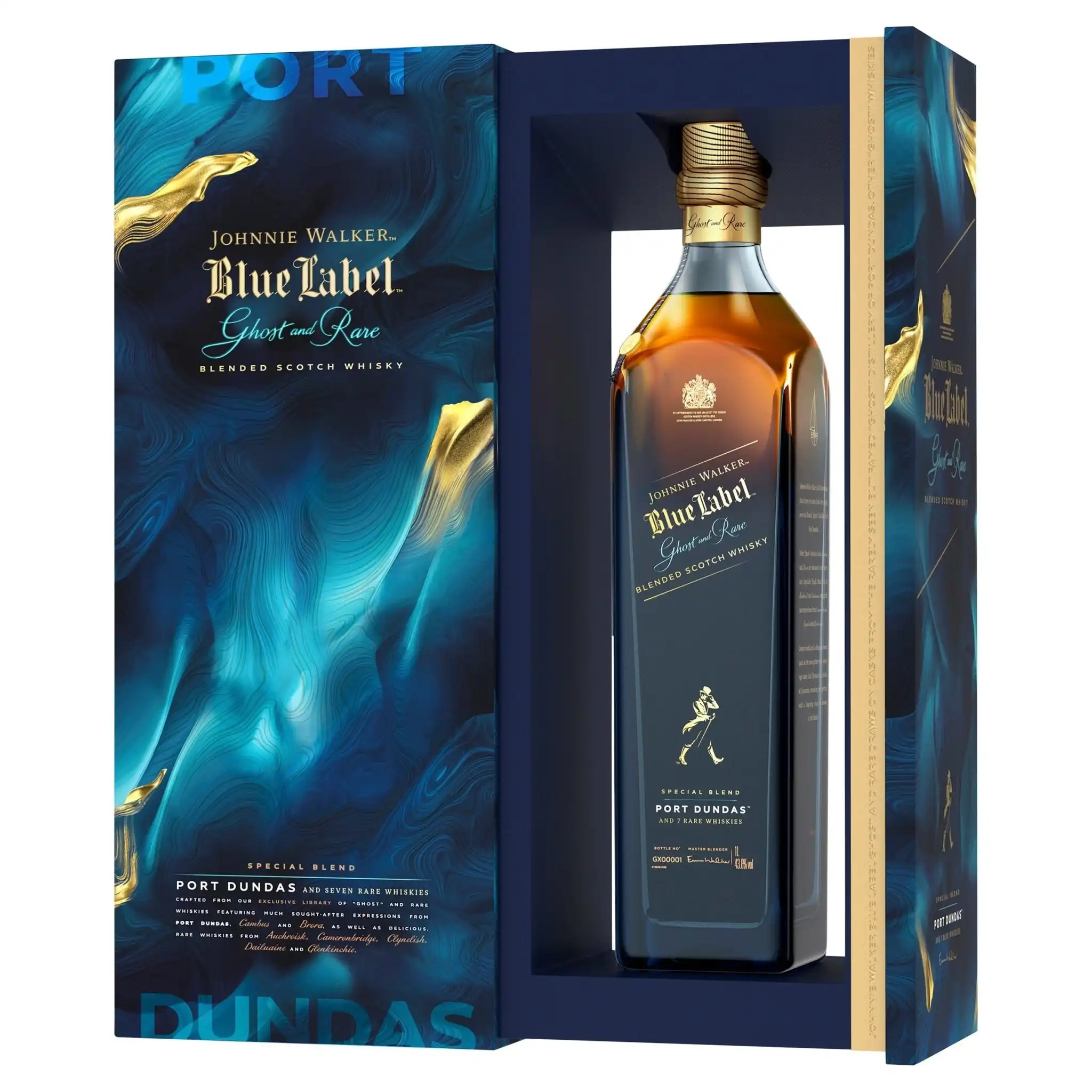 Johnnie Walker Blue Label Ghost & Rare Port Dundas Scotch Whisky (700mL)