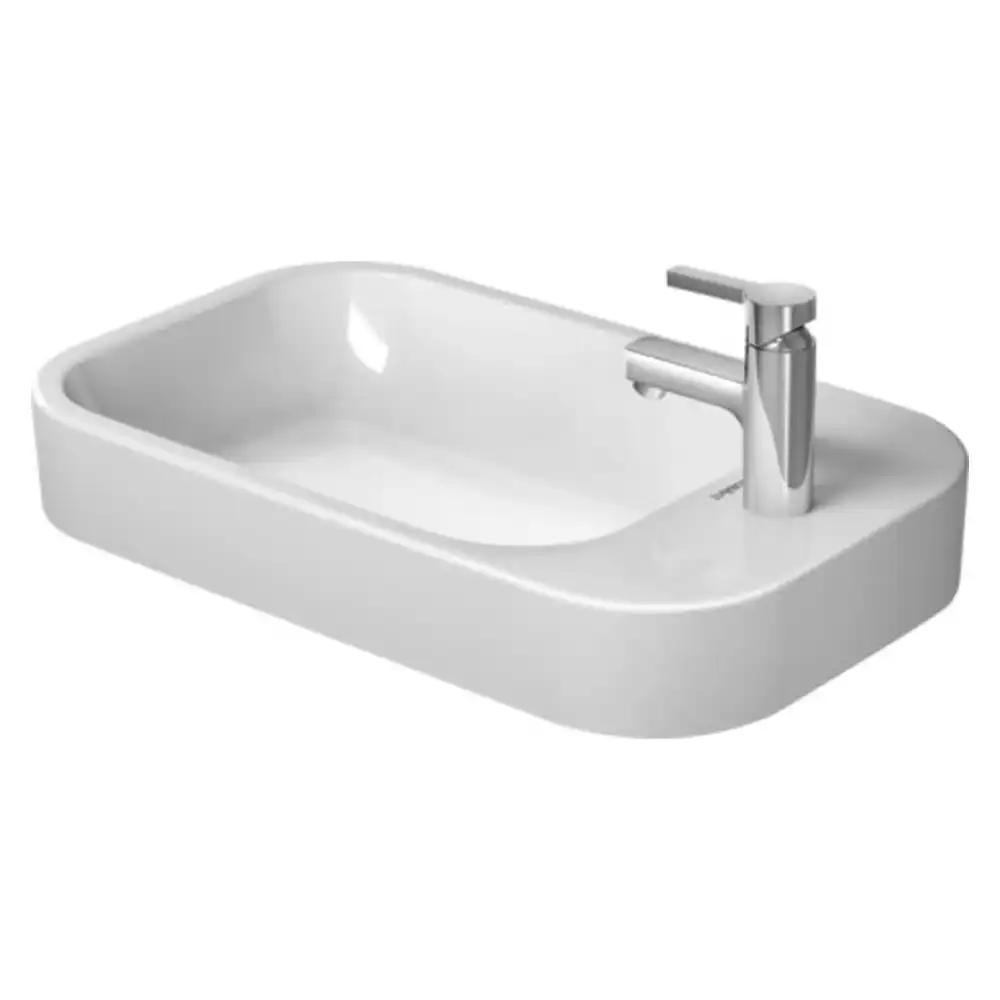 Duravit Happy D2 Semi-Recessed Bathroom/Home Basin Alpin White 2317650000 65cm