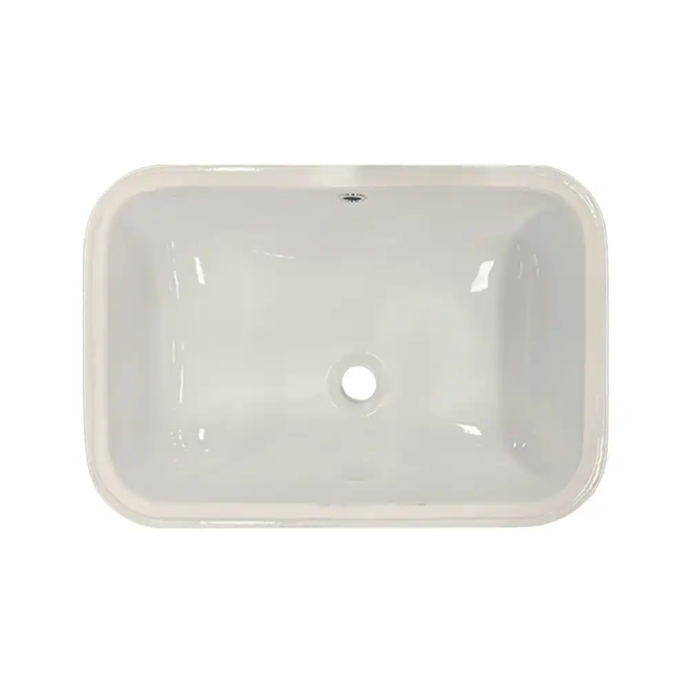 Astra Walker Traccia Ceramic Under-Counter Bathroom Wash-Basin White A909255