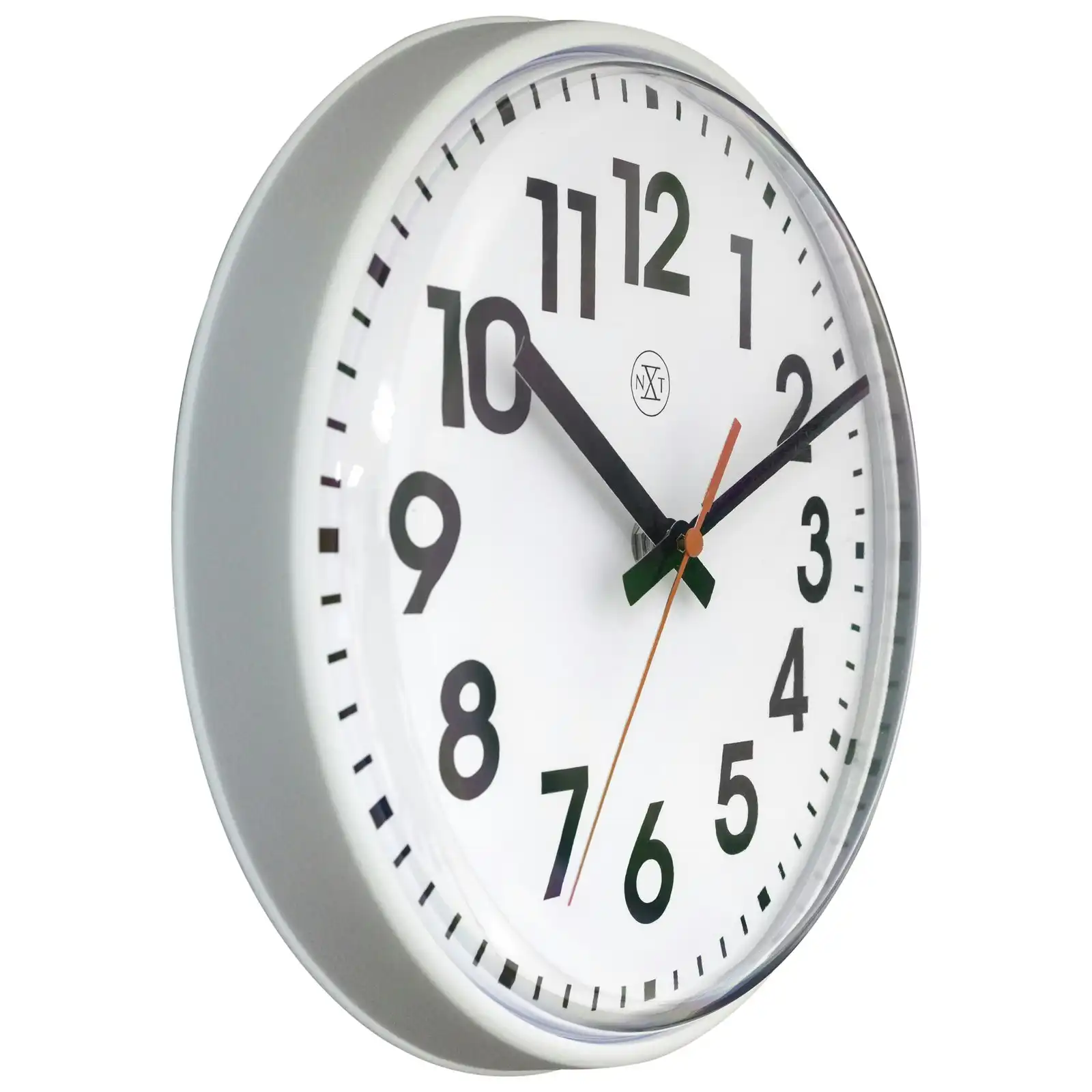 NeXtime Peter Plastic Analogue 26cm Wall Clock - White