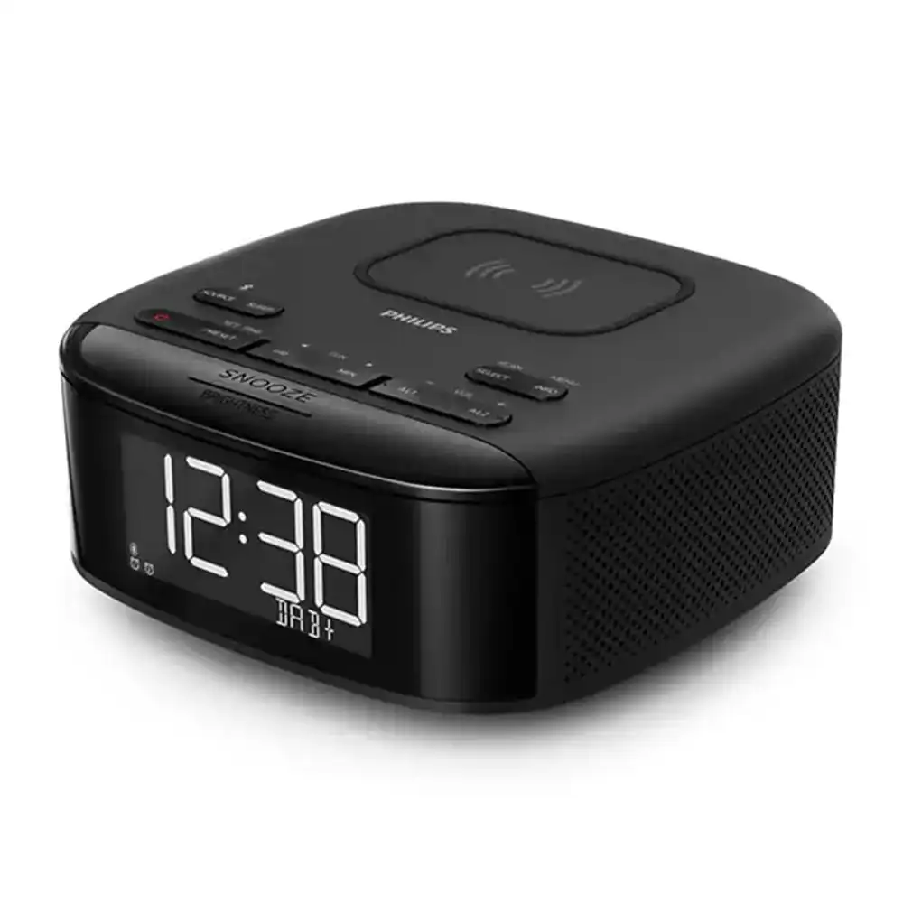 Philips TAR7705 FM DAB+ Alarm Clock Radio/Bluetooth Speaker/Wireless Qi Charger
