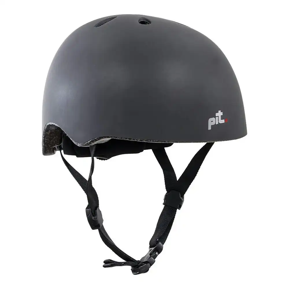 Pit Bicycle/Bike Inlaid Strap Helmet X-Small 50-54cm Adult/Kids Head Matt Black