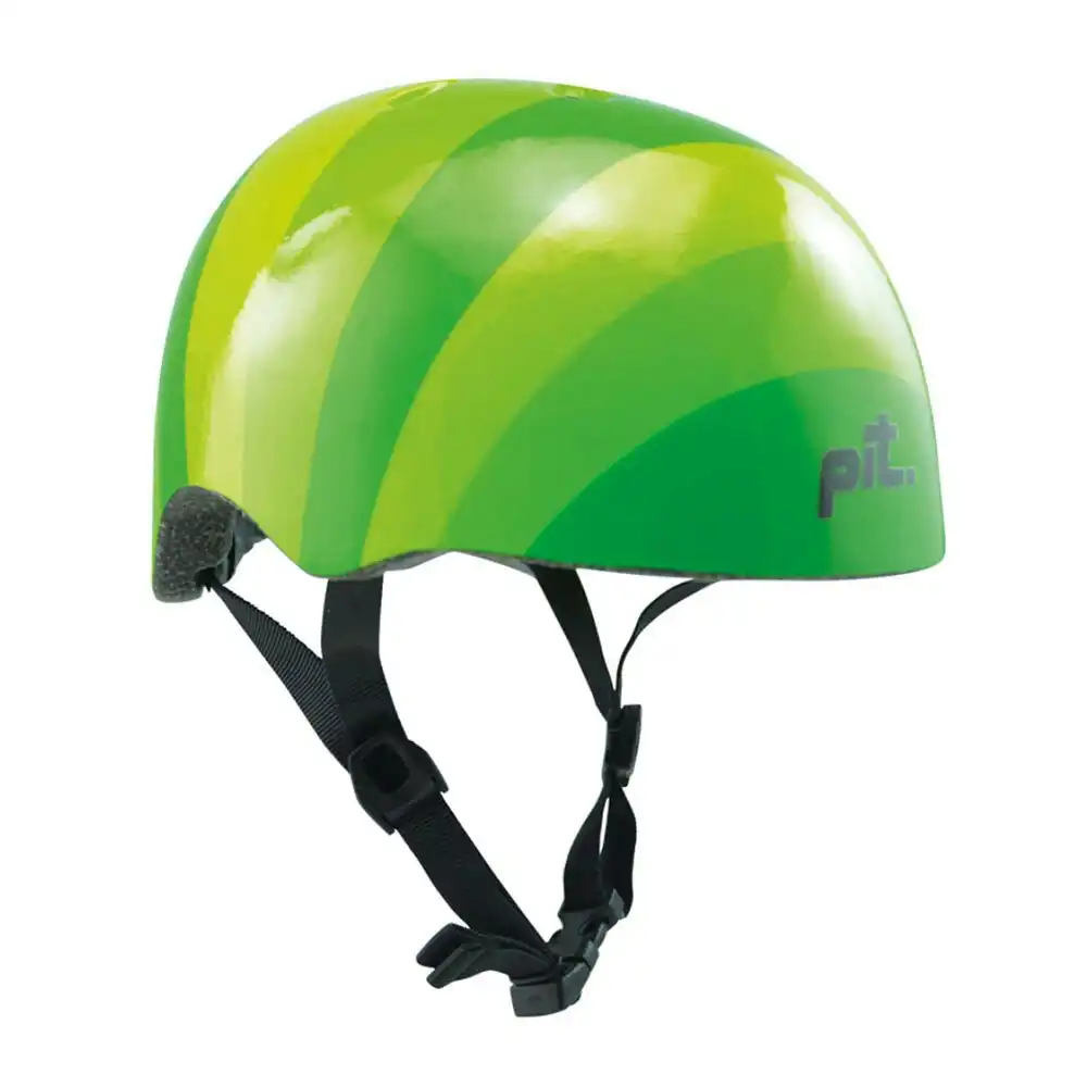 Pit Bicycle/Bike Inlaid Strap Helmet X-Small for 50-54cm Kids Stripes Green