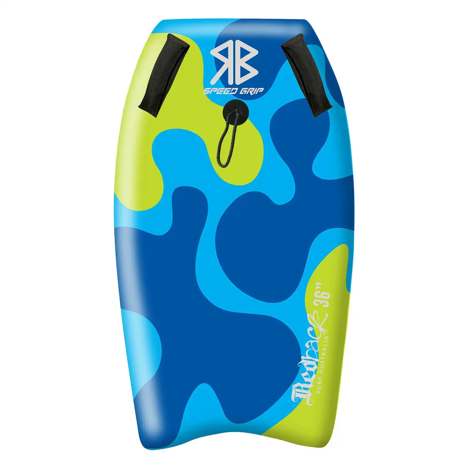 Redback Speed Grip 36" Bodyboard w/Padded Handles Beach Surf Boogie Board Blue