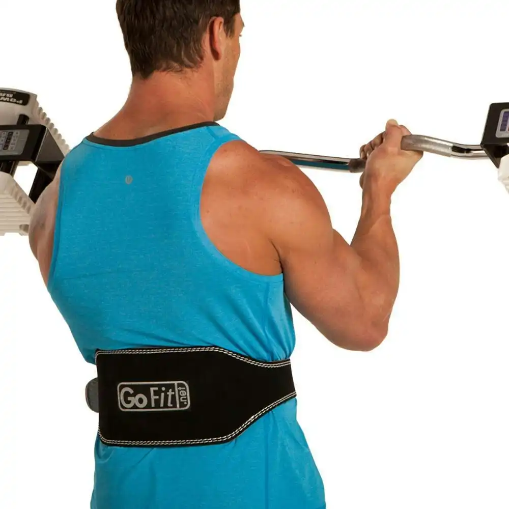Gofit 97cm Premium Fitness/Workout Weight Lifting/Body Building Power Belt M