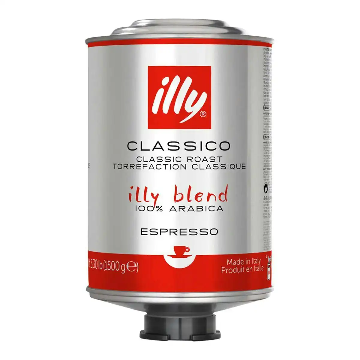 Illy Classico 100% Arabica Esspresso Classic Roast Roasted Coffe Beans 1.5kg