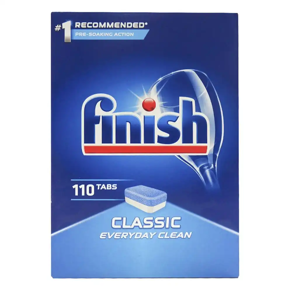 110pc Finish Classic Everyday Cleaning Dishwasher Pod Tablet Regular Pre-Soaking