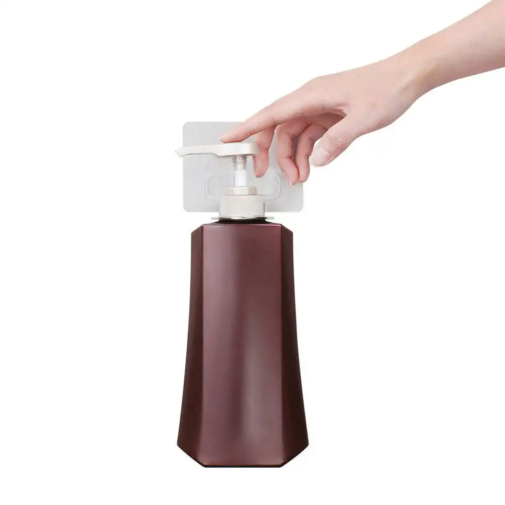 I-Hook Adhesive Wall Mounted Shampoo/Soap/Sanitiser Pump Bottle Holder Storage