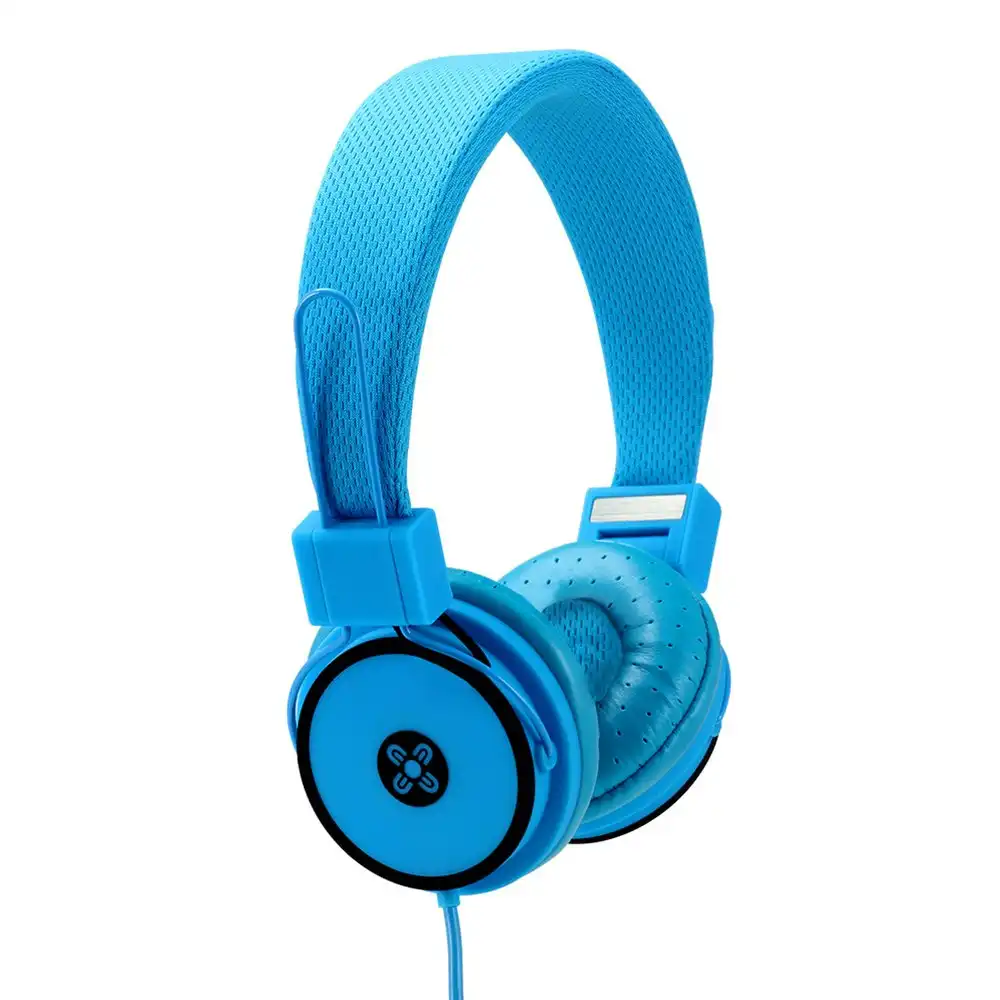 Moki Hyper Headphones On Ear Cup Headband Foldable/3.5mm Jack/1.2m Cable Blue