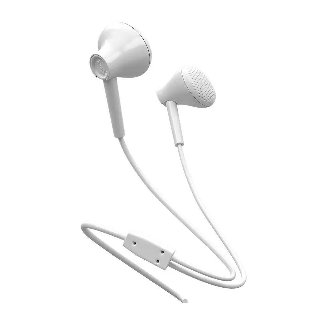 Liquid Ears Everyday Earphones In-Ear Earbuds/Headphones w/3.5mm Audio Jack WHT