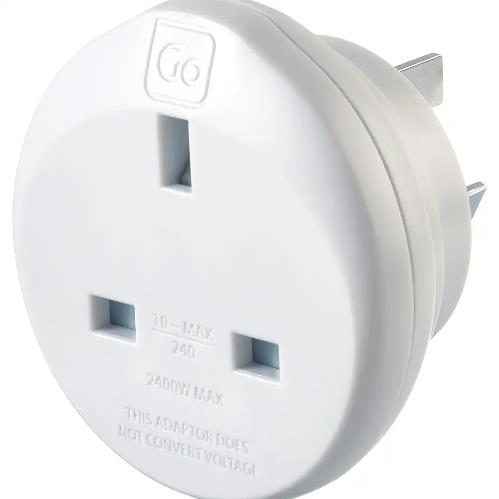 Go Travel UK To AU/NZ/CHINA Adapter 3 Pin Wall Power Plug Outlet Socket